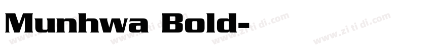Munhwa Bold字体转换